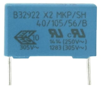 TDK/EPCOS X2 Folien-Kondensatoren für hohe Luftfeuchtigkeit